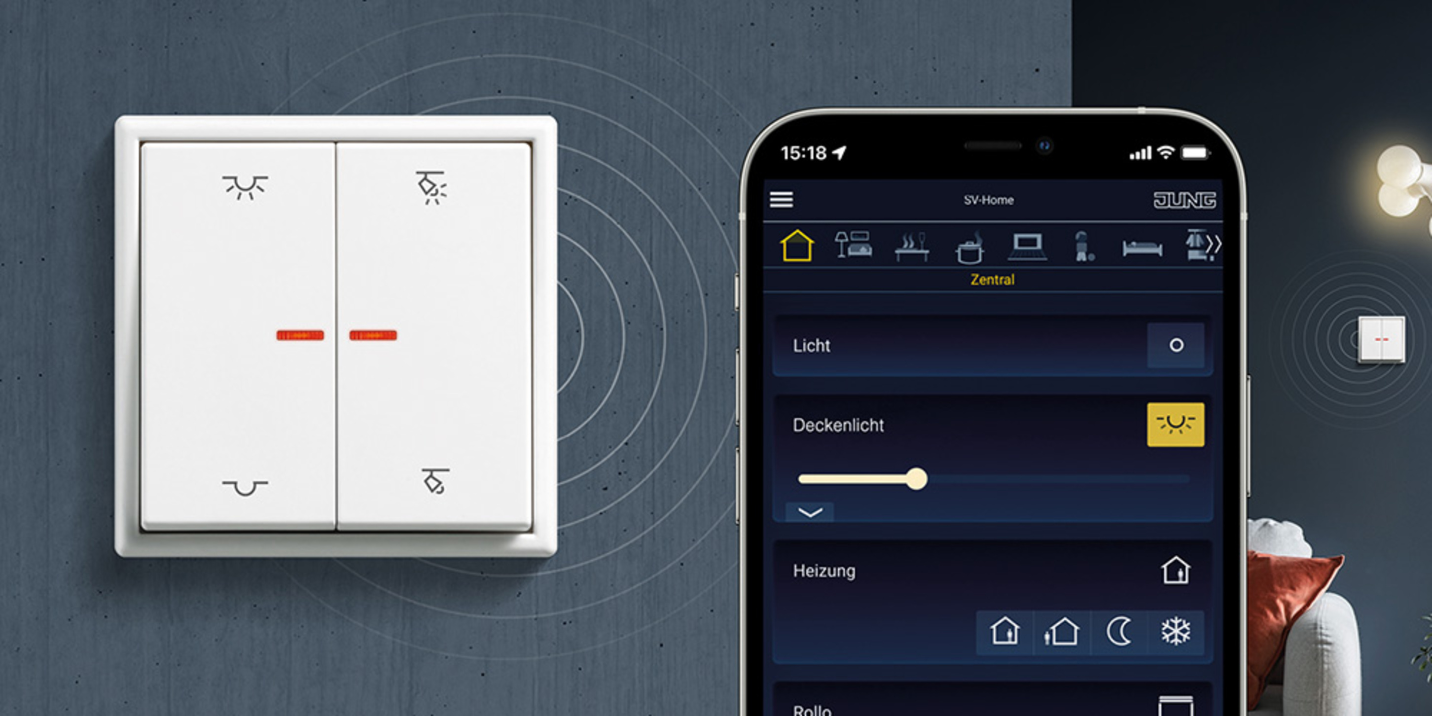 KNX RF Taster bei Elektro Walleitner in Schliersee